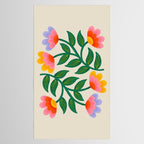 Symmetrical Flowers 1 Tablecloth Gallery Image 2