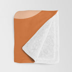 Mid Century Modern Geometric 194 in Orange Shades Throw Blanket Gallery Image 3