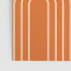 Mid Century Modern Geometric 194 in Orange Shades Poster Gallery Image 3