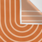 Mid Century Modern Geometric 194 in Orange Shades Wall Tapestry Gallery Image 3