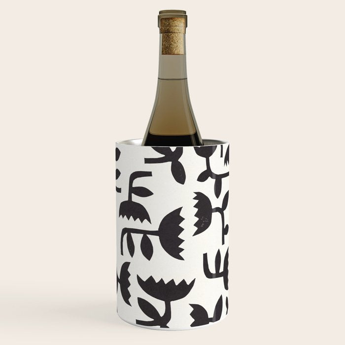 Linocut Tulip Pattern #3 Wine Chiller Gallery Image 2