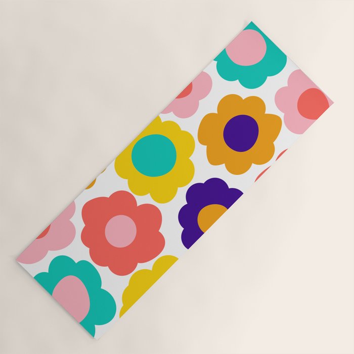 Flowers Pop Yoga Mat Gallery Image 1
