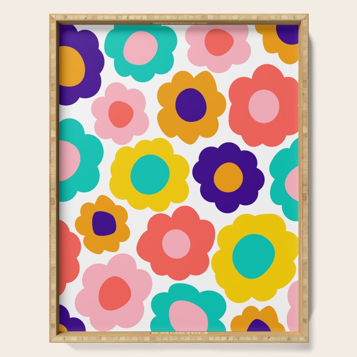 Flowers Pop Serving Tray Gallery Image 1