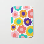 Flowers Pop Bath Mat Gallery Image 1