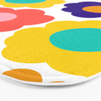 Flowers Pop Bath Mat Gallery Image 3