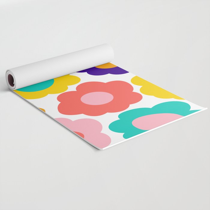 Flowers Pop Yoga Mat Gallery Image 2