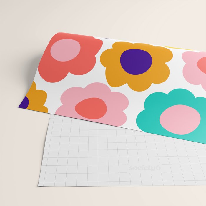 Flowers Pop Wrapping Paper Gallery Image 2