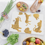 Tiger Lion Cheetah pattern  Cutting Board Gallery Image 2