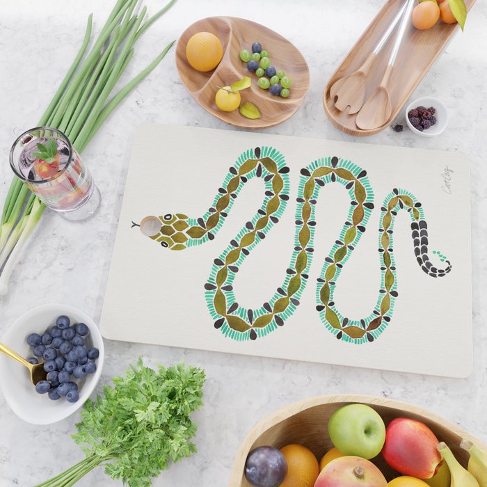 Turquoise Serpent Cutting Board Gallery Image 2