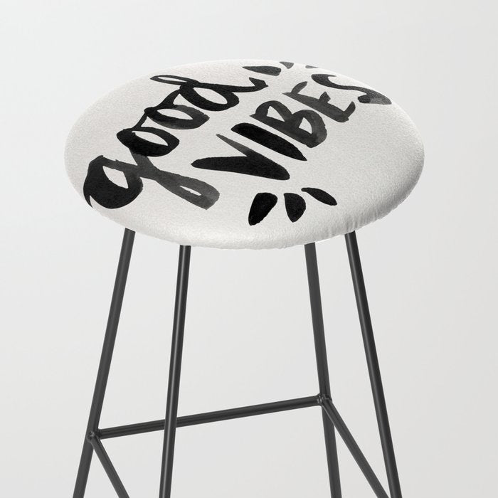 Good Vibes â Black Ink Stool Gallery Image 2