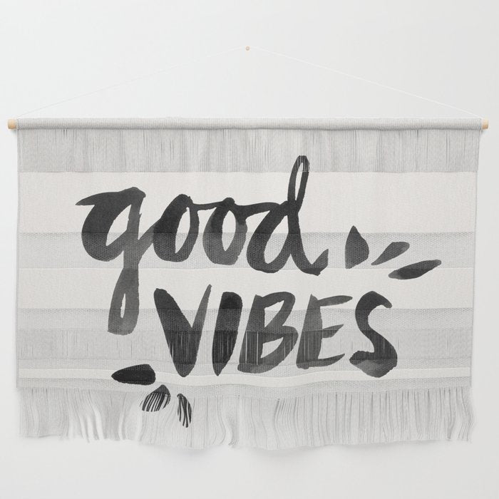 Good Vibes â Black Ink Wall Hanging Gallery Image 1