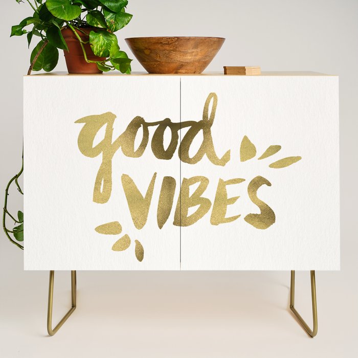 Good Vibes - Gold Ink Credenza Gallery Image 1