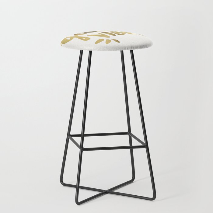 Good Vibes - Gold Ink Stool Gallery Image 1