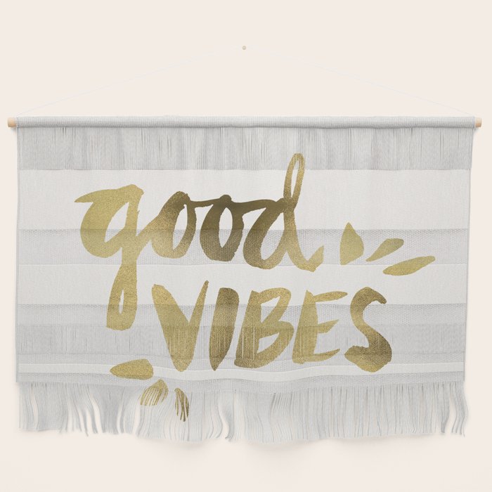 Good Vibes - Gold Ink Wall Hanging Gallery Image 1