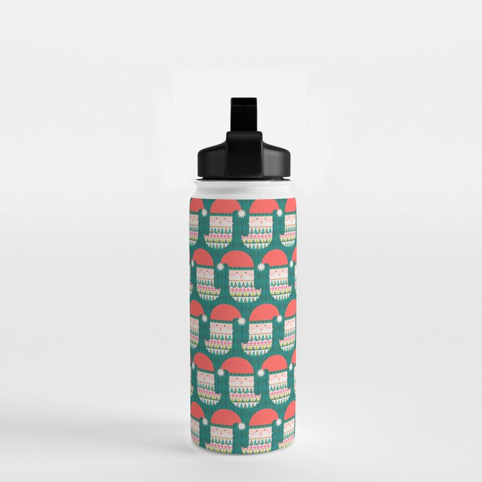 Happy Holidays Santa Claus Water Bottle Gallery Image 2