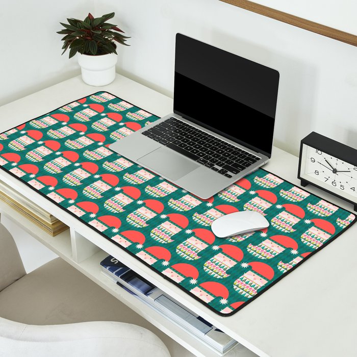 Happy Holidays Santa Claus Desk Mat Gallery Image 2