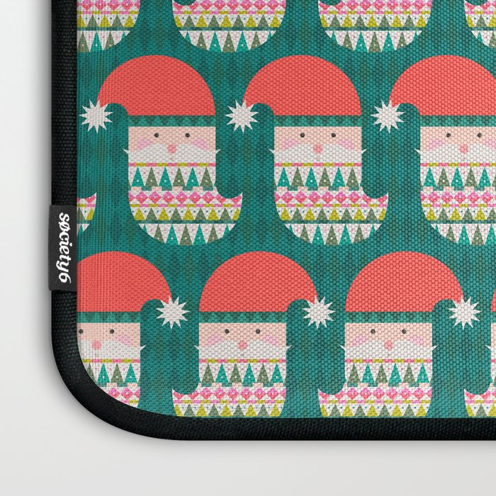 Happy Holidays Santa Claus Laptop Sleeve Gallery Image 3