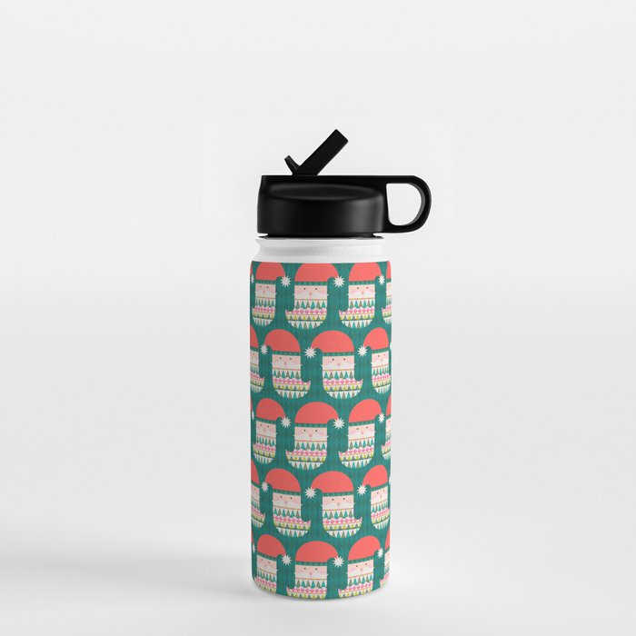 Happy Holidays Santa Claus Water Bottle Gallery Image 1