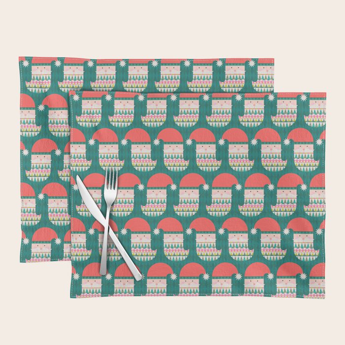 Happy Holidays Santa Claus Placemat Gallery Image 1