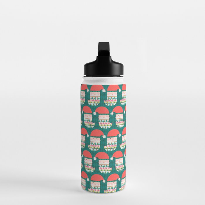 Happy Holidays Santa Claus Water Bottle Gallery Image 3