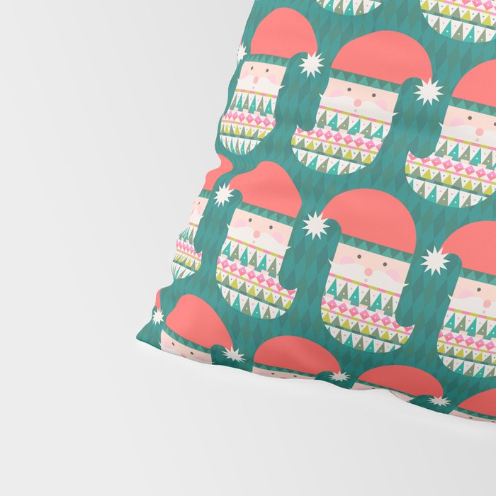 Happy Holidays Santa Claus Pillow Sham Gallery Image 4