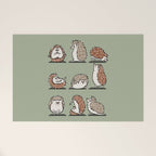 Hedgehog Yoga Welcome Mat Gallery Image 1