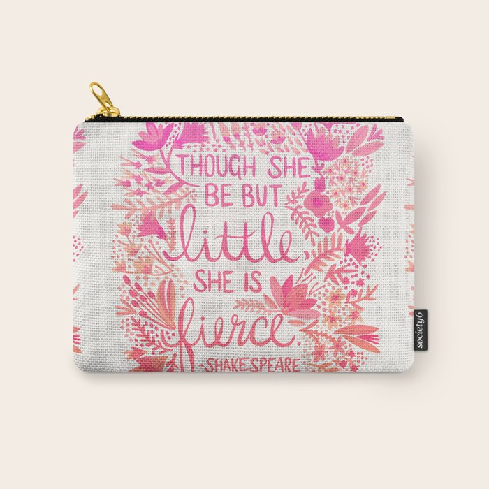 Little & Fierce - Pink OmbrÃ© Carry All Pouch Gallery Image 1