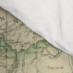 Vintage Map of Costa Rica (1903) Comforter Gallery Image 4