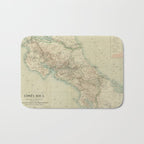 Vintage Map of Costa Rica (1903) Bath Mat Gallery Image 1