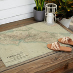 Vintage Map of Costa Rica (1903) Outdoor Rug Gallery Image 2