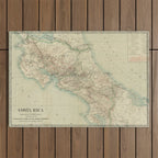 Vintage Map of Costa Rica (1903) Outdoor Rug Gallery Image 1