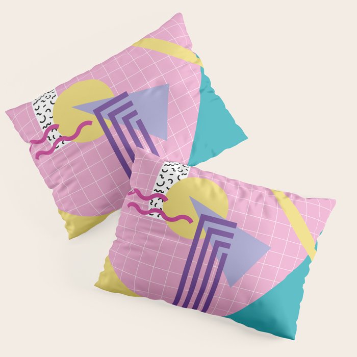 Memphis pattern 72 - 80s / 90s Retro Pillow Sham Gallery Image 1