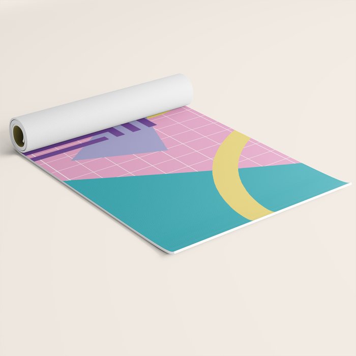 Memphis pattern 72 - 80s / 90s Retro Yoga Mat Gallery Image 2