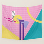 Memphis pattern 72 - 80s / 90s Retro Wall Tapestry Gallery Image 4