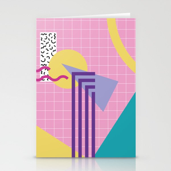 Memphis pattern 72 - 80s / 90s Retro Stationery Card Gallery Image 2