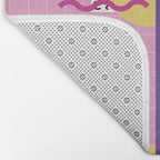 Memphis pattern 72 - 80s / 90s Retro Bath Mat Gallery Image 2