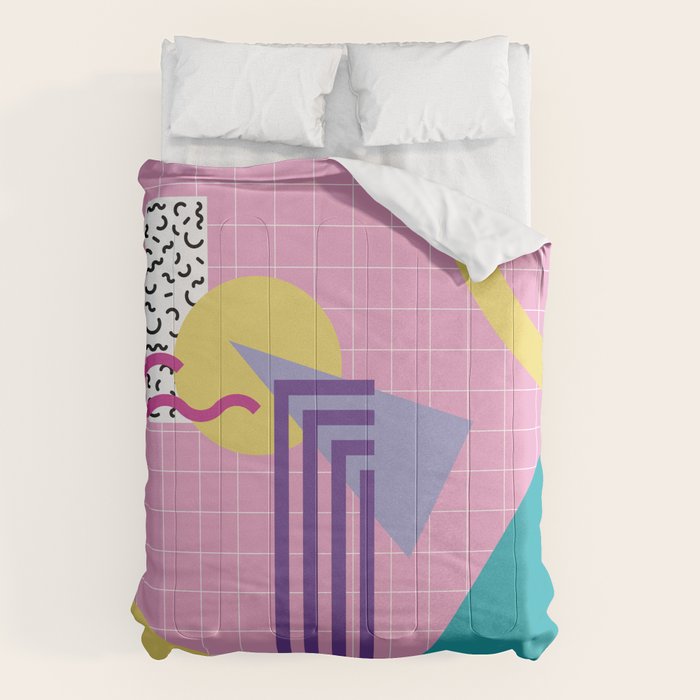 Memphis pattern 72 - 80s / 90s Retro Comforter Gallery Image 1