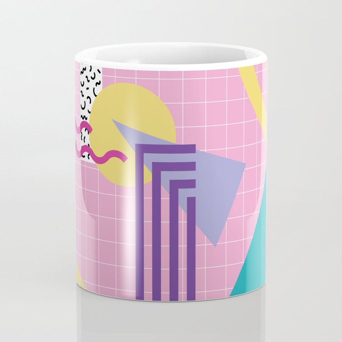 Memphis pattern 72 - 80s / 90s Retro Coffee Mug Gallery Image 4