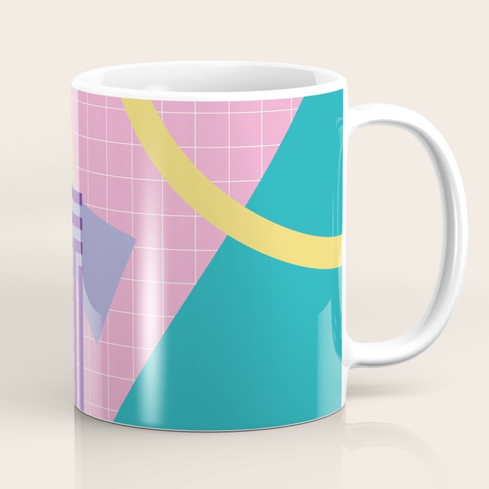 Memphis pattern 72 - 80s / 90s Retro Coffee Mug Gallery Image 1
