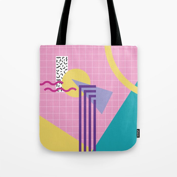 Memphis pattern 72 - 80s / 90s Retro Tote Bag Gallery Image 1
