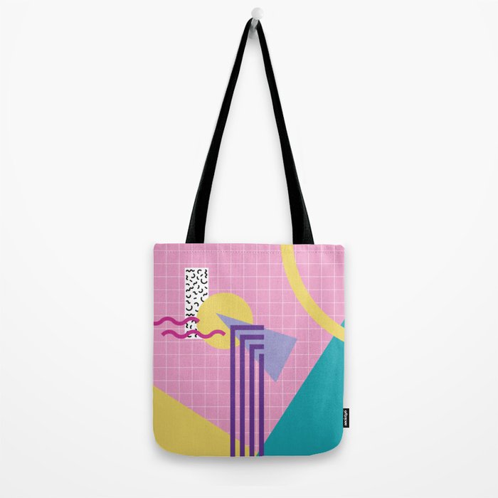 Memphis pattern 72 - 80s / 90s Retro Tote Bag Gallery Image 2