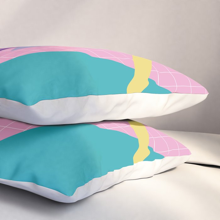 Memphis pattern 72 - 80s / 90s Retro Pillow Sham Gallery Image 3