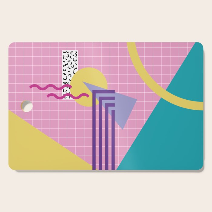 Memphis pattern 72 - 80s / 90s Retro Cutting Board Gallery Image 1