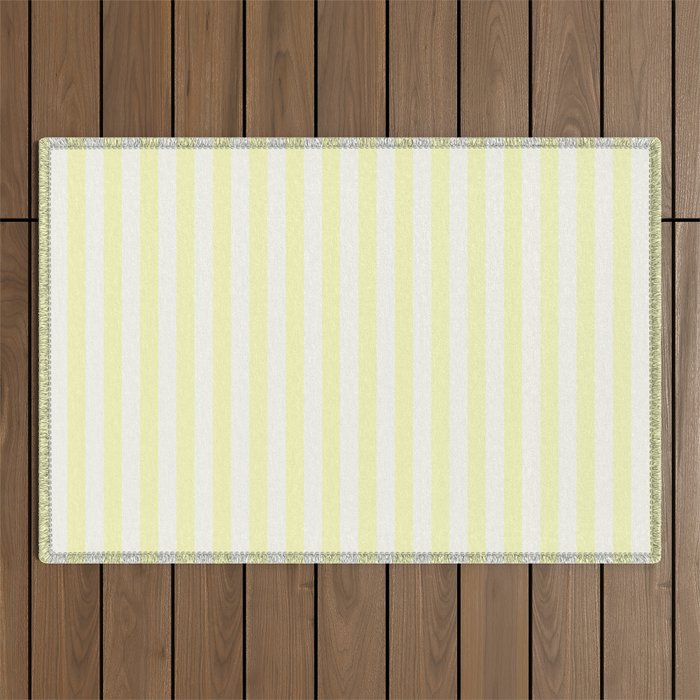 Melo Yellow Stripe Outdoor Rug Gallery Image 1