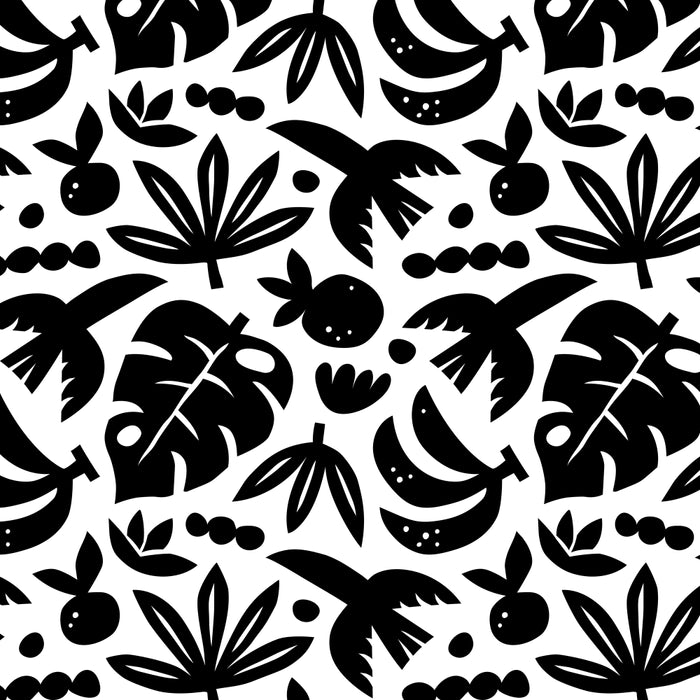 Black tropical summer nature art pattern Coffee Mug Gallery Image 2