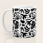 Black tropical summer nature art pattern Coffee Mug Gallery Image 3