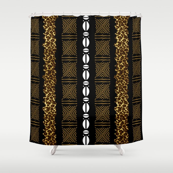 African Tribal Shower Curtain Gallery Image 1
