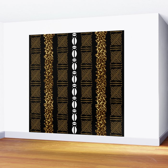 African Tribal Wall Mural Gallery Image 2