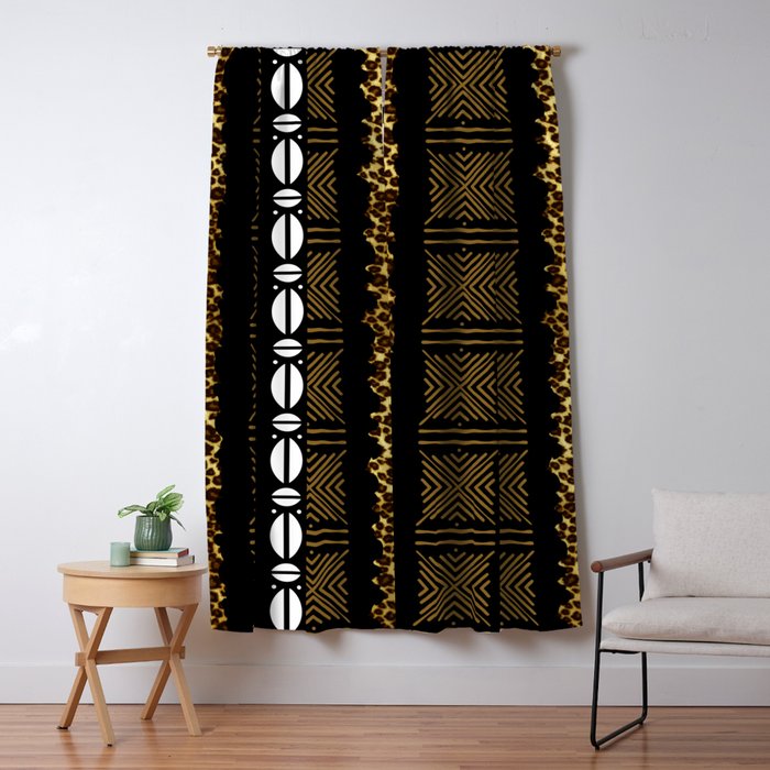 African Tribal Window Curtain Gallery Image 1