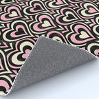 Sweethearts - black, pink, and cream  Rug Gallery Image 4